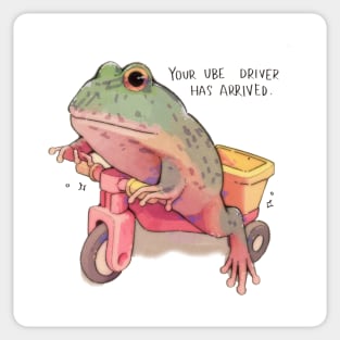 frogy the fun driver Sticker